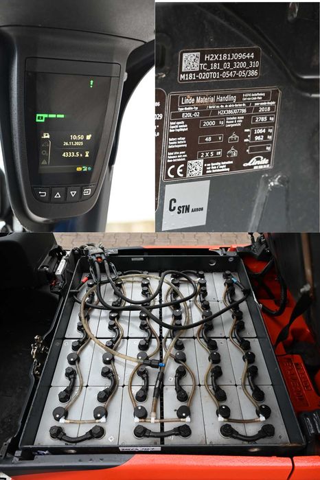 Wózek widłowy Linde E20 L Triplex 547 cm 2018 rok 4333mth FHP 449
