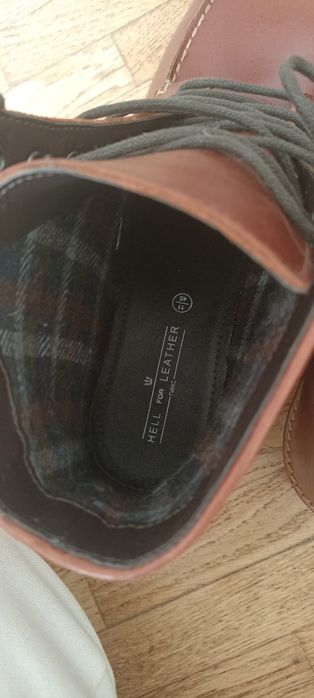 Осінні шкіряні черевики next, 45 р, ботінки шкіра, нові