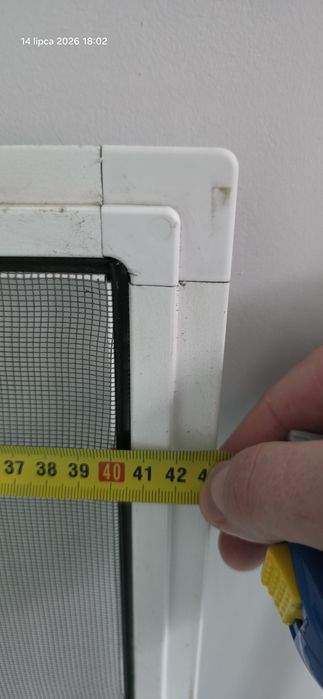 Moskitiera na okno ramkowa biała