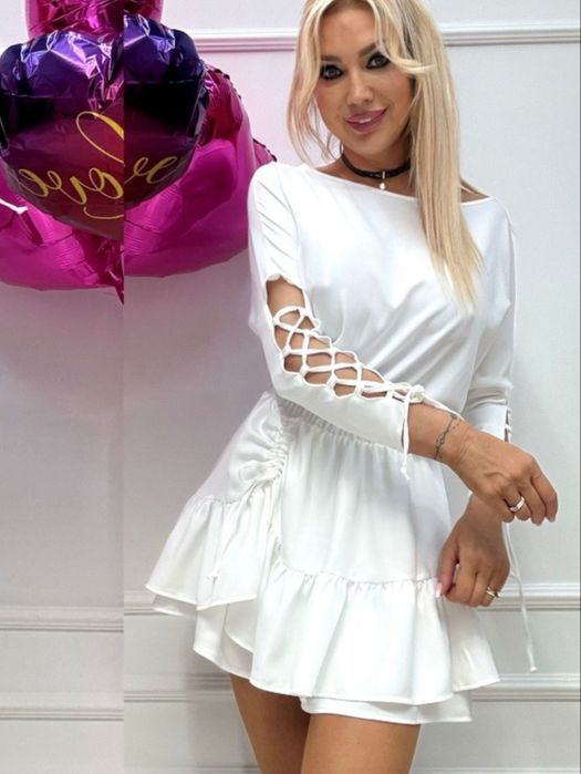 Excellence kombinezon Carmen pleciony rękaw rozm. uni. Śmietana/Ecru