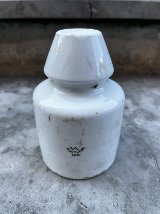 Lote de 4 pecas porcelana alta tensao  antigas