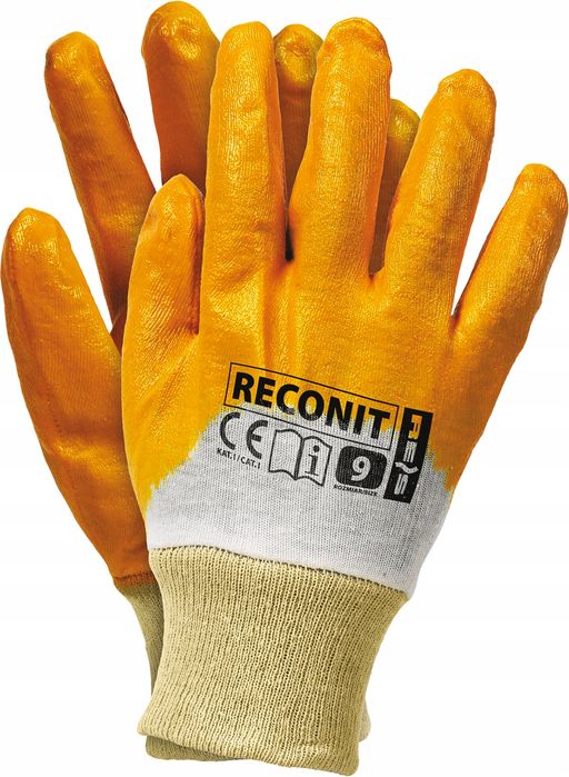 Rękawice robocze / pomarańczowe / rozmiar: 10 - xl / reconit-y10