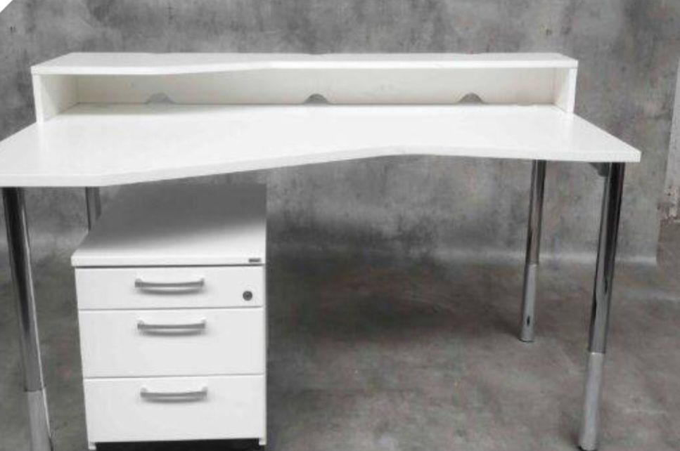 Biurko białe Martela Pinta  140 cm, 160 cm, duża ilość