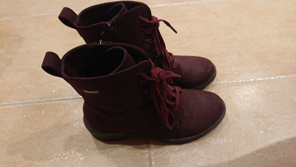 S. Barski bordo trapery damskie 38 zimowe