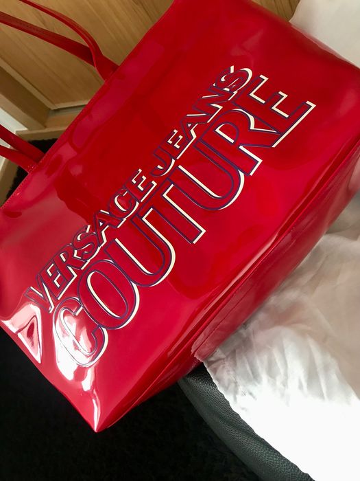 Mala shopping vermelha da Versace (original) - NOVO