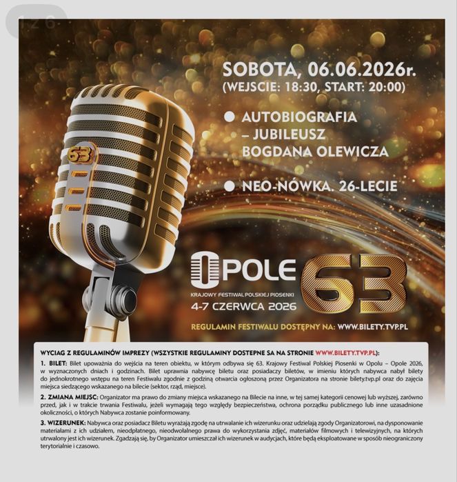 Opole 63 kfpp festiwal 2026 sobota