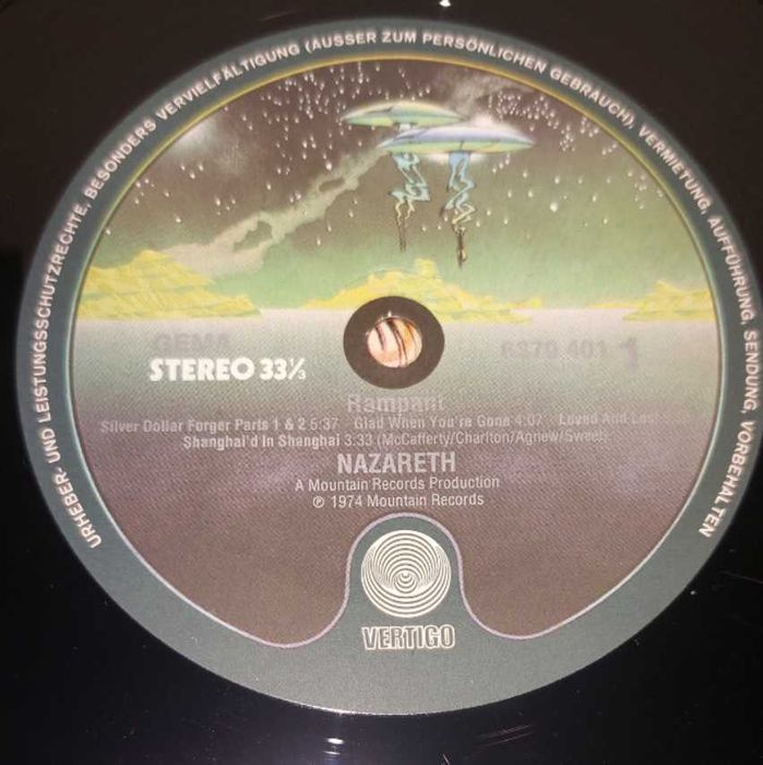 платівка Nazareth – Rampant