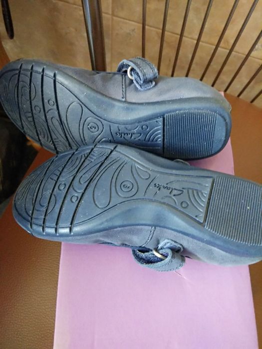 РАСПРОДАЖА. Балетки Туфли для девочки Clarks кожа р. 27, 16 см