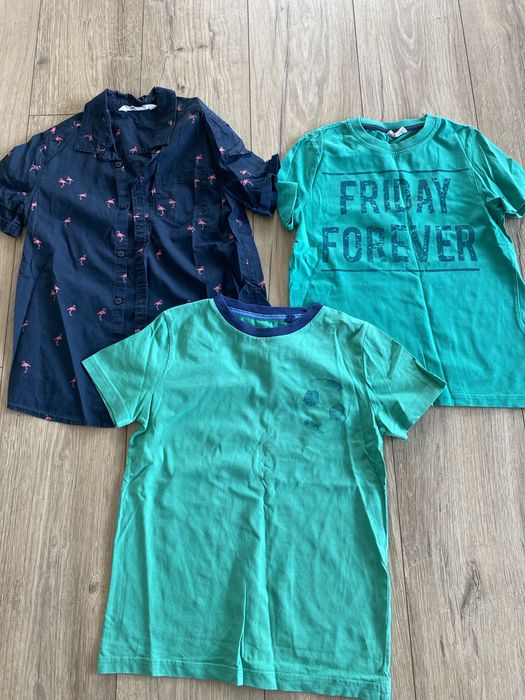 Koszulki na lato rozm.128/134 Boden/Cocodrillo/H&M