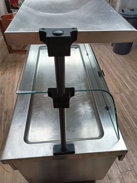 Expositor/vitrine bancada de frio para peixes