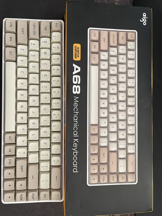 Безпровідна механічна клавіатура Aigo A68(жовті світчи)