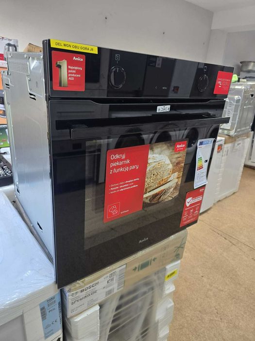 OUTLET nowy Piekarnik Amica ED37618B X-TYPE prowadnice Gwar 2 lata J8
