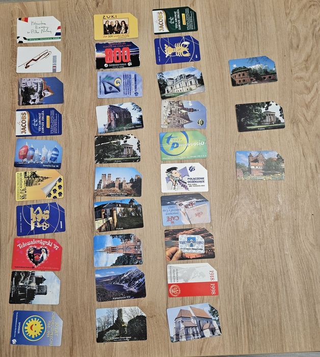 Karty telefoniczne kolekcja 93 sztuki.