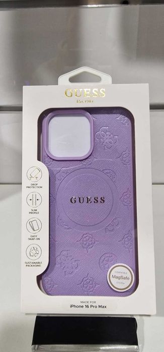 Capa iPhone 16 Pro Max GUESS C/ MagSafe - SELADA ORIGINAL