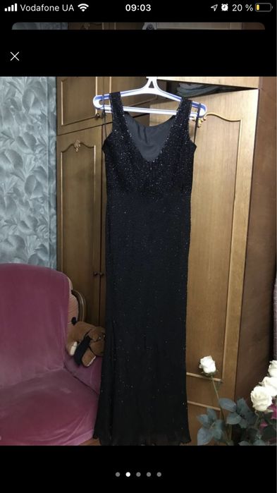 вечернее платье новое бисер