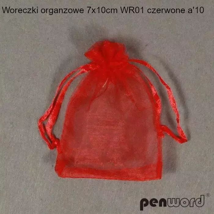 Woreczki Organzowe Czerwone 7X10Cm 10Szt. Nowy Produkt