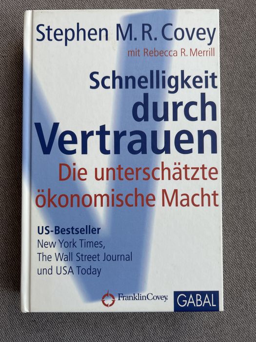 Schnelligkeit durch Vertrauen Stephen Covey Szybkość zaufania