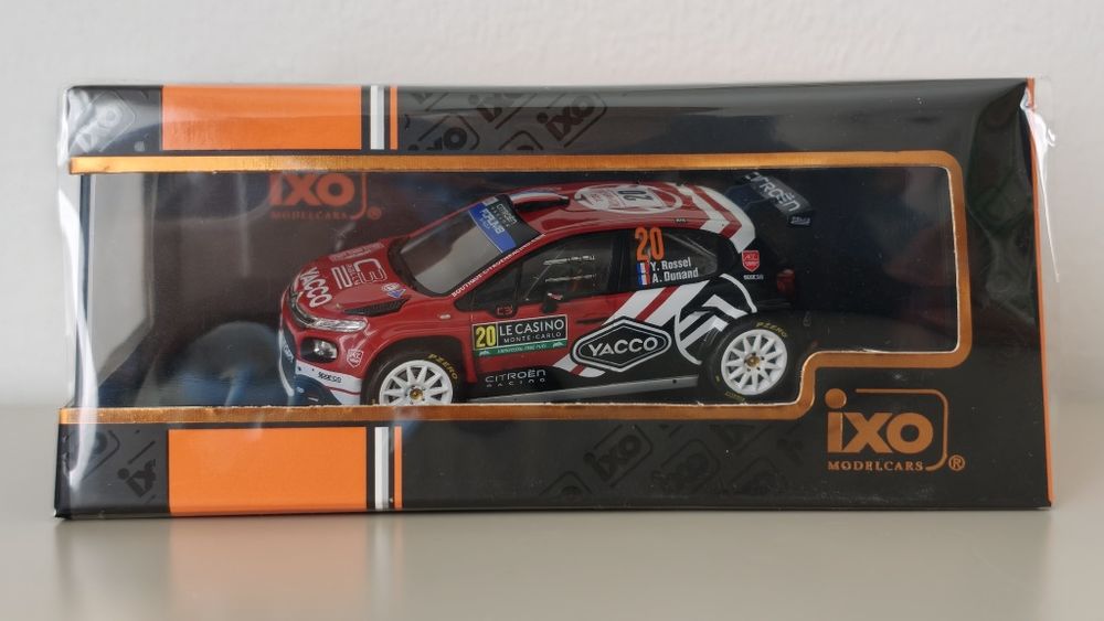 Ixo 1:43 Citroën C3 Rally2 Yohan Rossel 1° WRC2 Rali Monte Carlo 2024