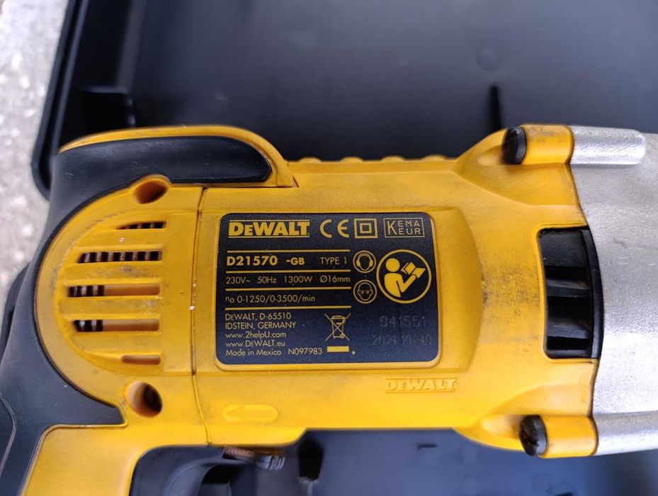 Wiertarka Dewalt D21570 2biegi 1300W sprzęgło udar wiertnica stan bdb