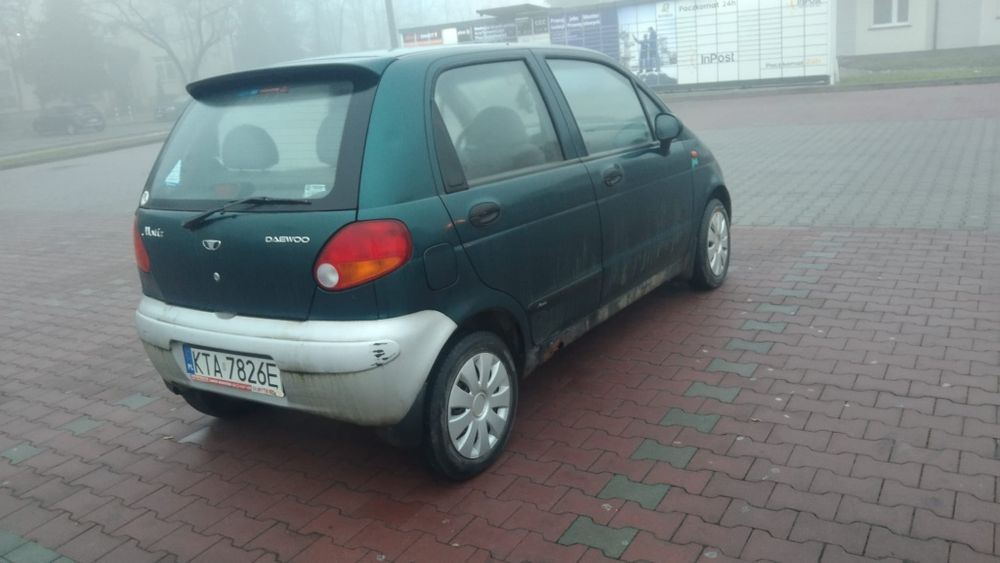 Daewoo Matiz 2002r. 0,8benz,50KM,mały przebieg,waźne opłaty