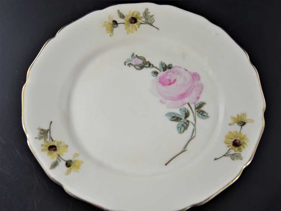 Zestaw śniadaniowy Thomas Ivory kwiaty Bavaria 1945r
