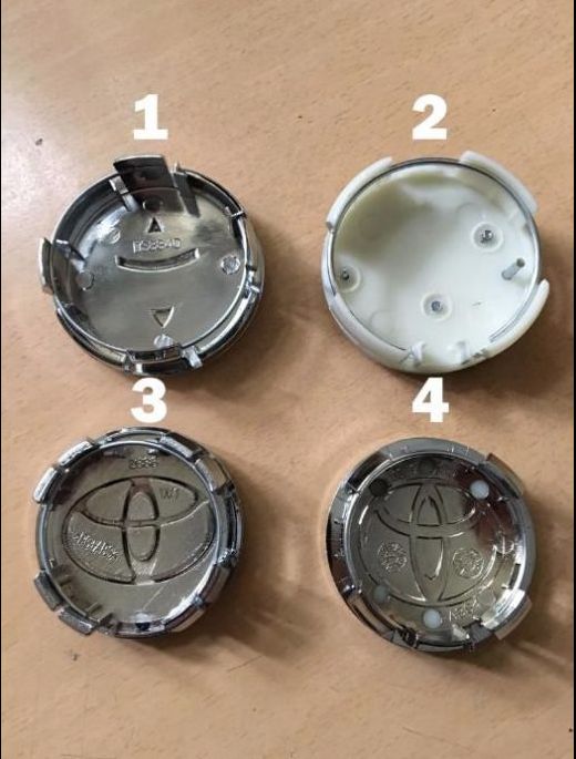 Колпачки на литые диски Toyota 63мм/57мм