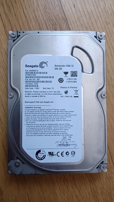 Dysk HDD Seagate 500gb