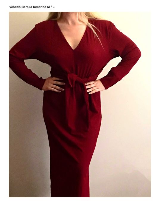 Vestido Bordô Berska