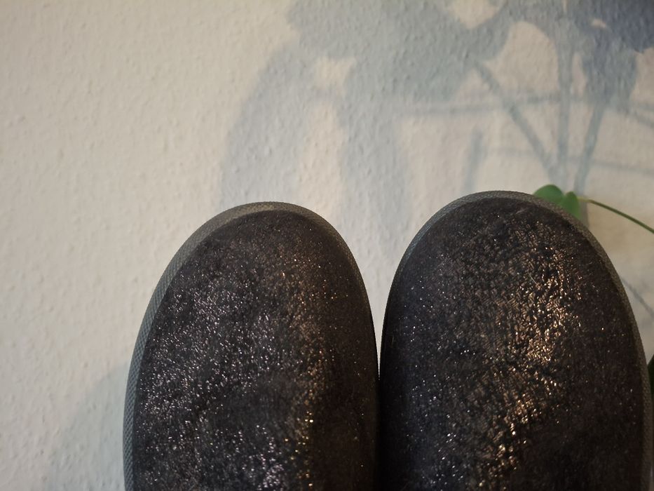 Zimowe botki brokat platforma  38