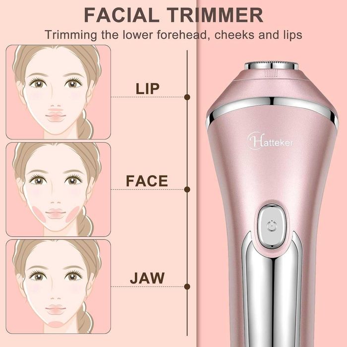 Hatteker dla kobiet, 3-w-1 Lady Shaver depilator USB, nowy