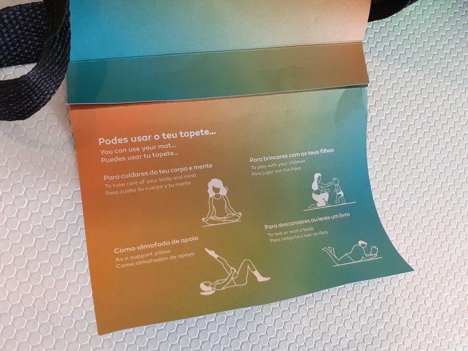 Tapete Yoga, Fitness, Ginásio com Saco e Alças de Transporte