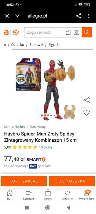 Hasbro Spider-Man Złoty Spidey
