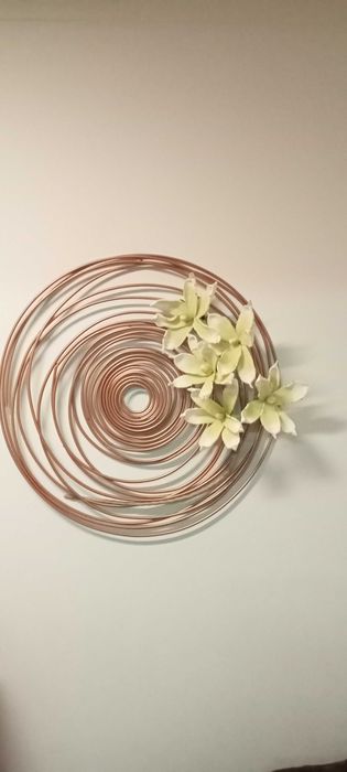 Decoração de parede em metal