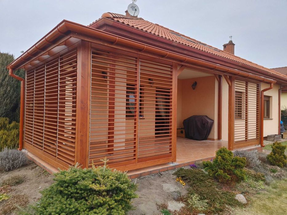 Zadaszenie pergola drewniana