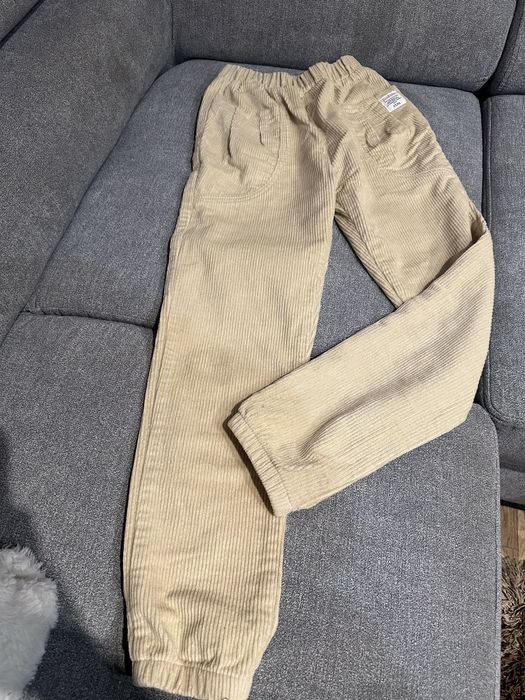 Штаны вельвет бежевые 10-11 лет 160