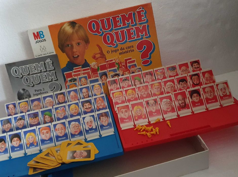 Jogo vintage, Quem é Quem? O Jogo da Cara Mistério - MB Jogos, Anos 80