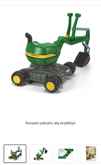 Koparka jeździk John Deere jak nowa okazja