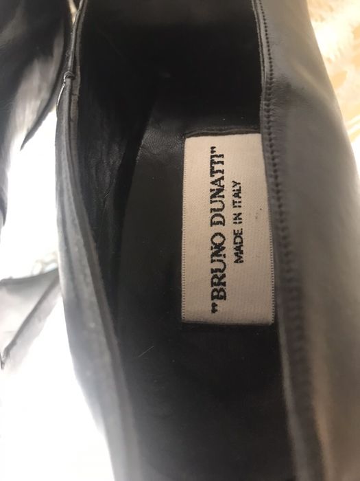 Мешти , туфлі “ Bruno Dunatti” ,італійські , чорні , шкіряні 39 р