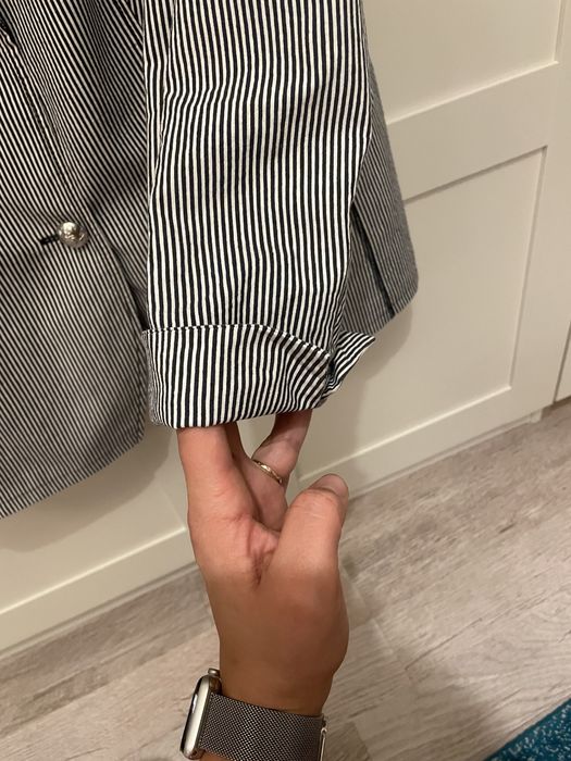 Marynarka biało granatowa 46