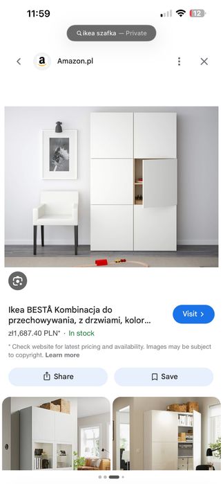 2x szafki Ikea Besta