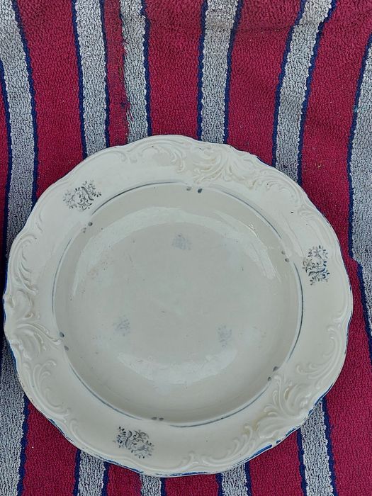 Stare dwa talerze obiadowe KPM z czasów PRL
