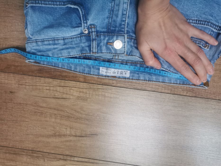 Dżinsy błękitne Primark Denim Co 36 S  wyższy stan mom fit