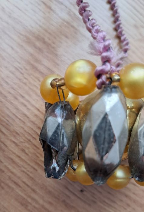 Stare bombki na choinke prl koszyczki