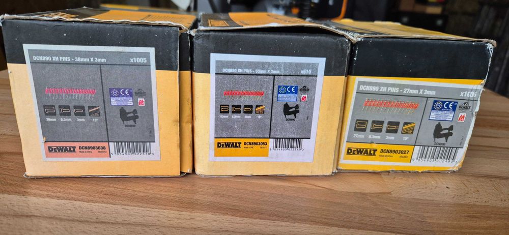 Gwoździe do osadzaka dewalt dcn890n