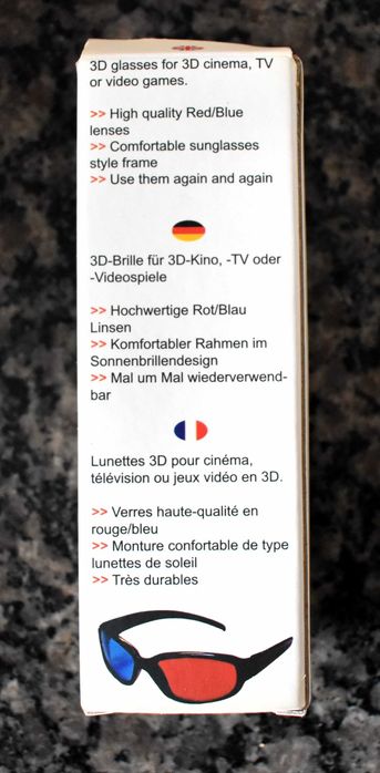 Óculos para Imagens em 3D (Três Dimensões)