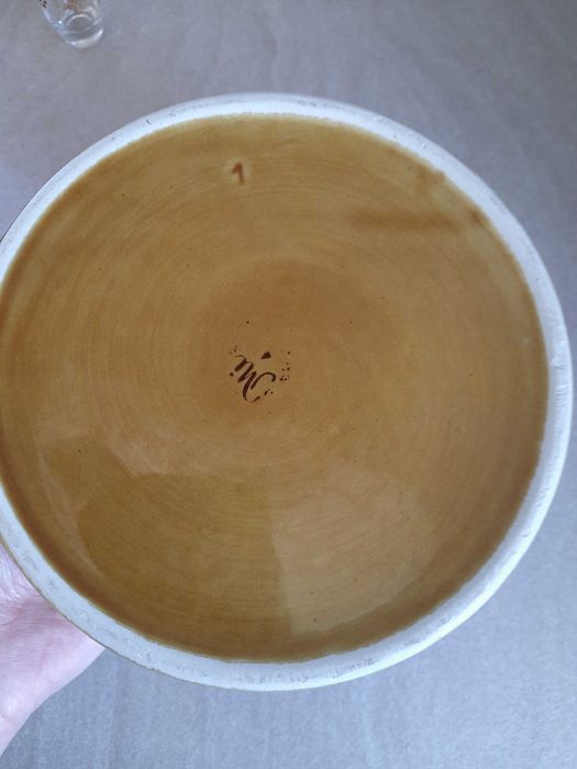 Miska ceramiczna prl duża sygnowana
