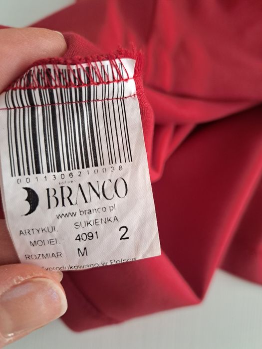 Branco sukienka ciążowa wizytowa 38 M czerwona