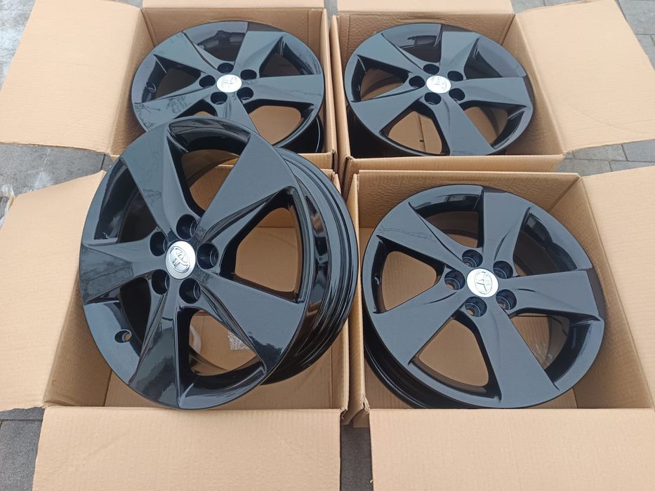 Felgi 16 5x100 Toyota  Corolla Yaris Celica MAtrix Prius Nowe Czarne | #T2