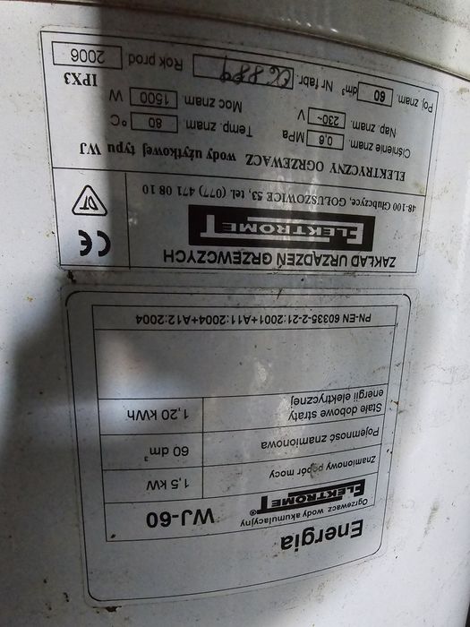 Sprzedam bojler elektryczny