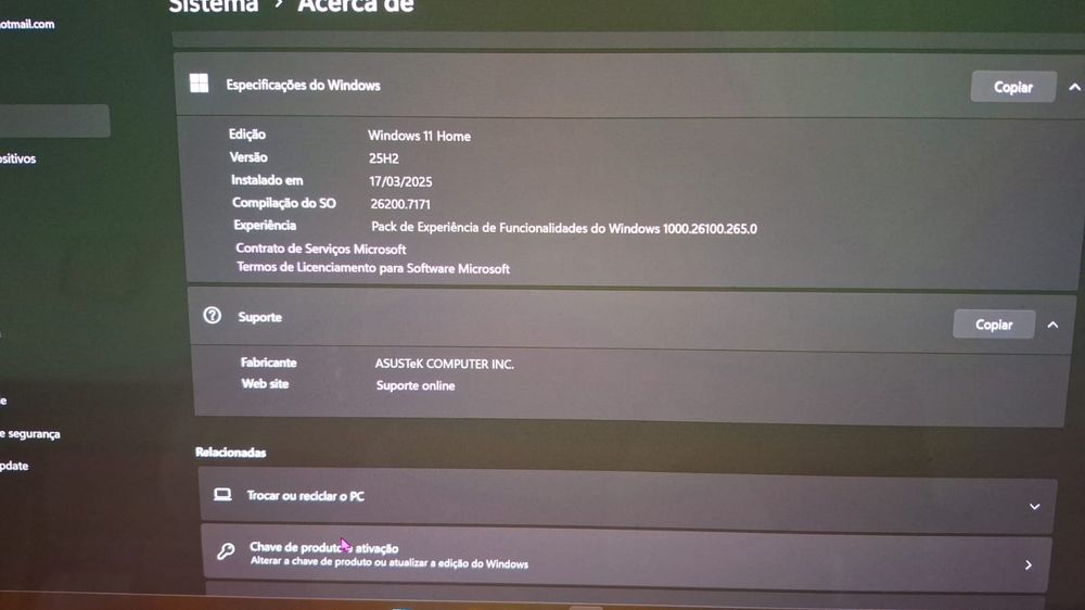 Portátil Asus Vivobook ecrã Oled